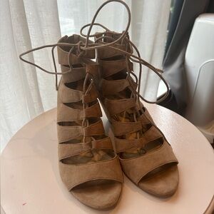 Sam Edelman suede lace up wedges